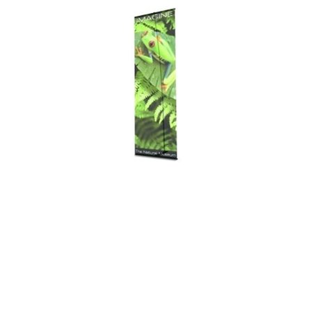 TESTRITE VISUAL PRODUCTS Testrite Visual Products UB524 Ultra UB Banner Stands 24 in. Single Ultra Banner Stand- Black UB524